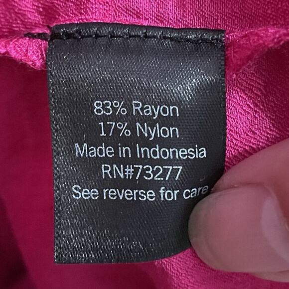 Simply Vera Wang Dress Women Large Pink Maxi Tiered Pockets Summer Cottagecore - Picture 8 of 9